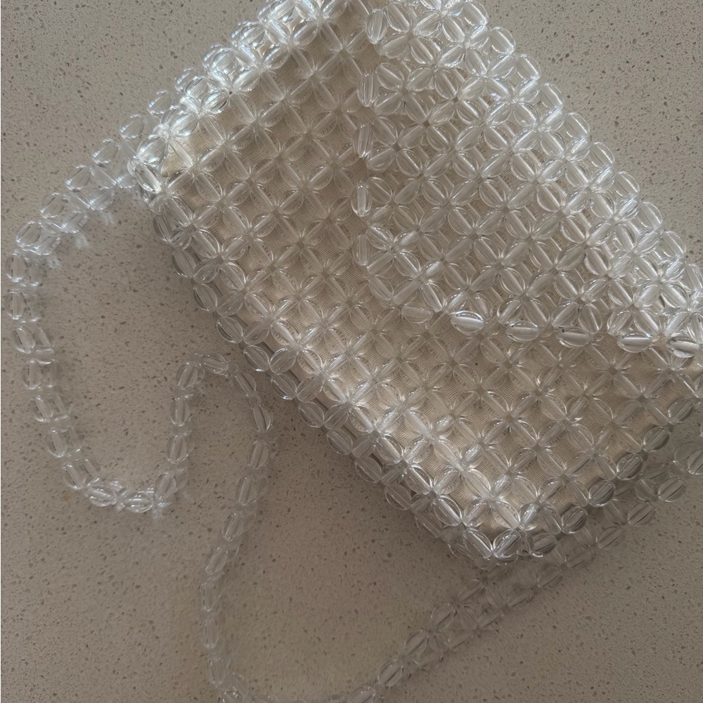 ZARA Clear Beaded Women's Bag
